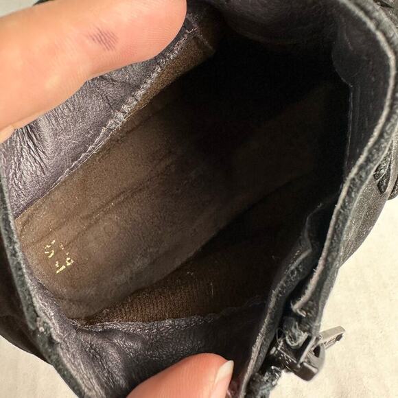 Naot Boots Leveche Ankle Booties Suede Leather Cut Out Heel Black 37 6 6.5 - Picture 9 of 11